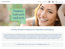 Tablet Screenshot of clinicagionedis.com.br
